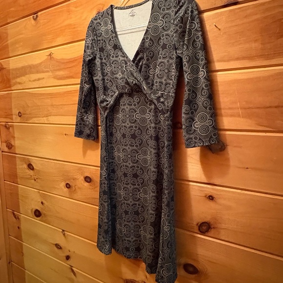 Prana dress size small with greens, turquoise and white color design. - Picture 2 of 10